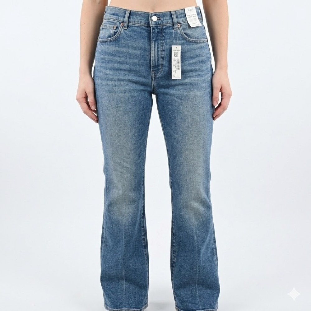 Madewell NWT The Vintage Flare Jean Light Wash Petite 31P NW590 Magic Pockets